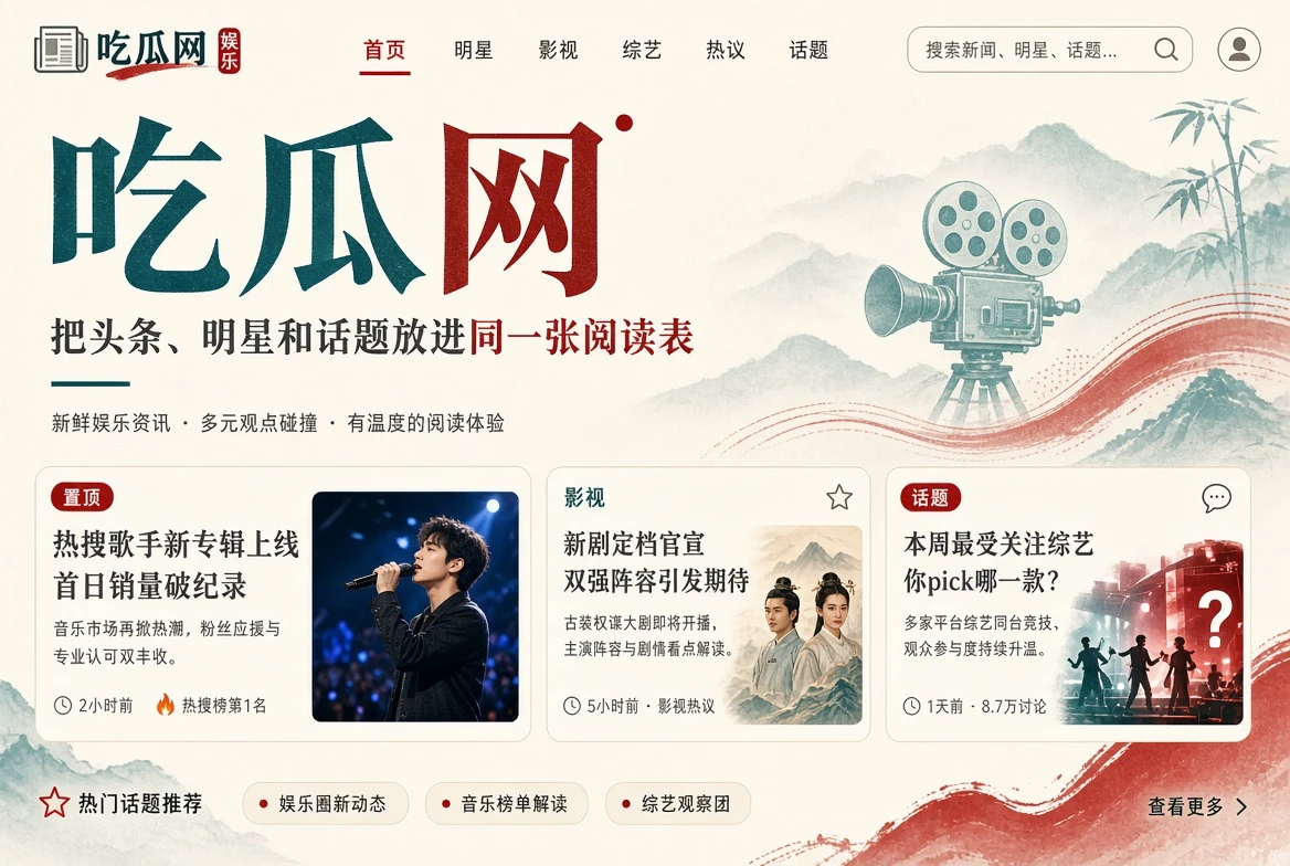 吃瓜网资讯封面和每日阅读精选